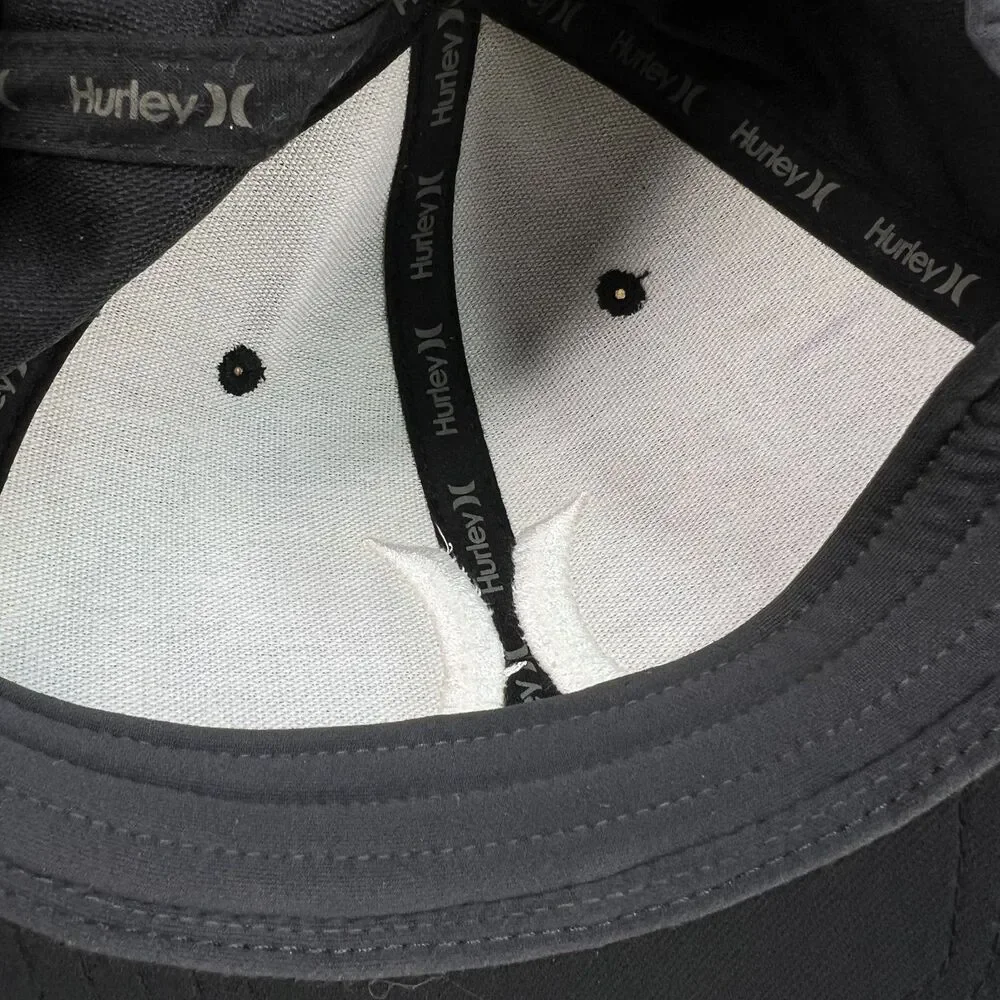 Hurley H20-Dri L-XL Black Fitted Hat Baseball Cap